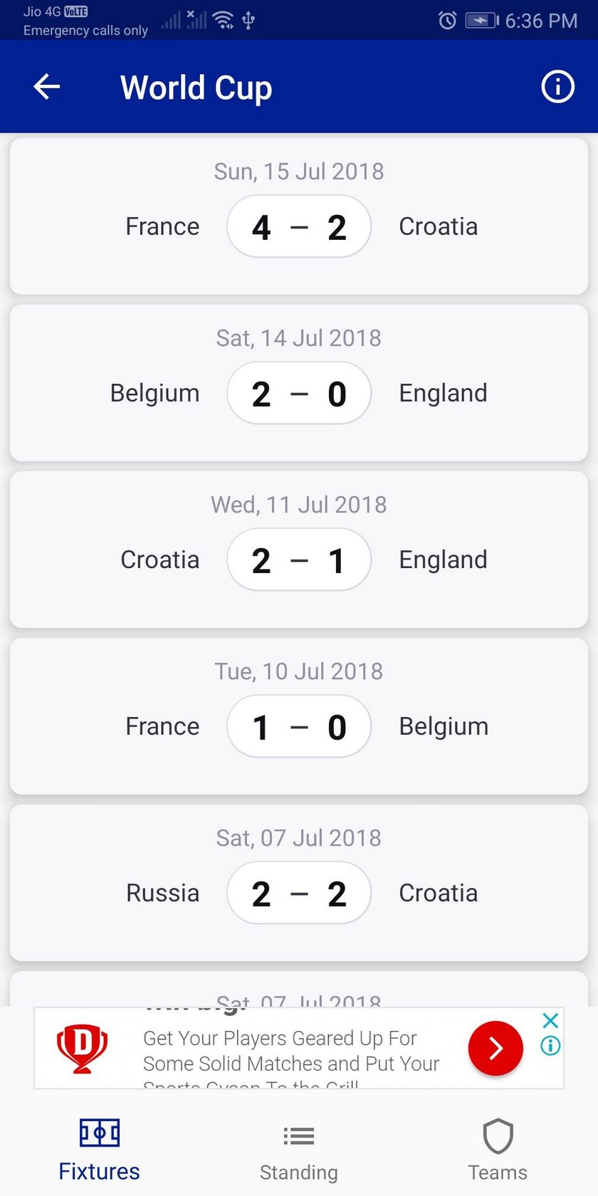 Africa Football - Live rating
